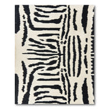 Black and White Black White Zebra Stripe Area Rug