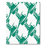 Emerald Green Geometric Abstract Geometric Modern Area Rug