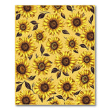 Vibrant Sunflower Field Yellow Area Rug