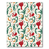 Whimsical Mushroom Fruit Moon Pattern Rug