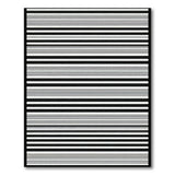 Striped Bold Black White Striped Area Rug