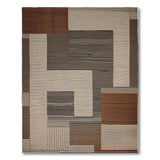 Modern Geometric Block Area Rug