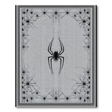 Geometric Modern Gothic Spider Web Area Rug Black White