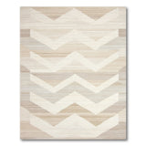 Geometric Modern Beige Chevron Zigzag Area Rug