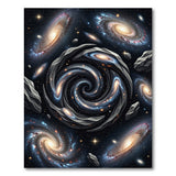 Cosmic Vortex Galaxy Area Rug