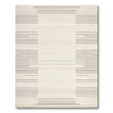 Modern Beige Grey Striped Geometric Area Rug