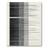 Geometric Modern Striped Modern Black White Striped Area Rug