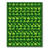 Shamrock Clover All-Over Green Pattern Area Rug