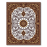 Ornate Gold Traditional Persian Area Rug