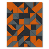 Orange Geometric Modern Orange Geometric Modern Area Rug
