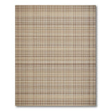 Rustic Farmhouse Brown and Tan Tan Brown Plaid Woven Area Rug