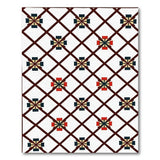 Multi-Color Geometric Cross Lattice Area Rug