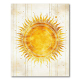 Golden Sun Mandala Distressed Vintage Rug