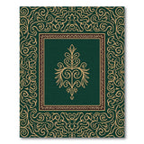 Regal Emerald Green Ornate Persian Rug