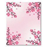 Blush Pink Cherry Blossom Pink Area Rug