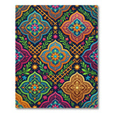 Traditional Persian Multi-color and Patterns Vibrant Mandala Multi-Color Area Rug
