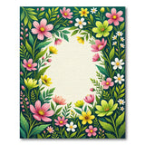 Lush Floral Wreath Multi-Color Area Rug