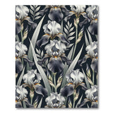 Iris Noir Floral Area Rug