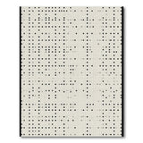 Modern Black Dot Geometric Area Rug
