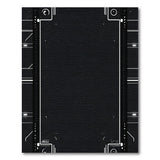 Futuristic Geometric Black White Area Rug