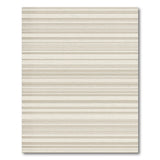 Geometric Modern Beige Tonal Horizontal Stripe Area Rug