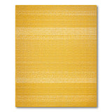 Vibrant Yellow Stripe Woven Area Rug