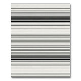 Black and White Geometric Modern Bold Black White Horizontal Stripe Rug