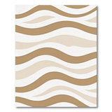 Brown and Tan Abstract Area Wavy Brown Tan Abstract Area Rug