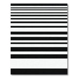 Bold Black White Striped No. 12 Area Rug