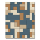 ODIKA Geometric Blue Brown Area Rug