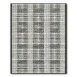 Grey Distressed Striped Area Rug