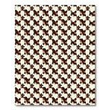 Brown Tan Geometric Floral Area Rug