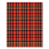 Multi-color and Patterns Vibrant Red Tartan Plaid Area Rug