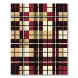Multi-color and Patterns Bold Red Plaid Checkered Area Rug