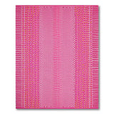 Vibrant Pink Crocodile Embossed Area Rug