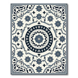 Traditional Persian Intricate Blue Persian Medallion Area Rug