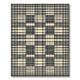 Distressed Black White Plaid Distressed Vintage Area Rug