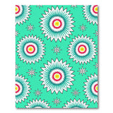 Turquoise Starburst Geometric Area Rug