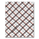 Coral Charcoal Plaid Geometric Area Rug