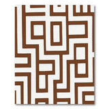 Modern Brown Geometric Key Area Rug
