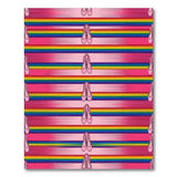 Ballet Rainbow Stripe Kids Area Rug
