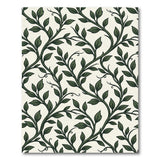 Green Elegant Green Vine Leaf Area Rug