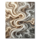 Fluid Beige Marble Swirl Area Rug