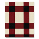 Red Black Buffalo Check Plaid Area Rug