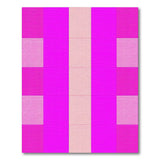 Vibrant Pink Plaid Striped Area Rug