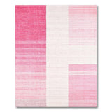 Pink Ombre Pink Vertical Stripe Area Rug
