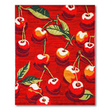 Vibrant Cherry Orchard Red Area Rug