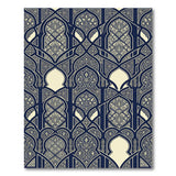 Navy Moroccan Arch Trellis Area Rug