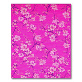 Vibrant Pink Magnolia Blossom Area Rug