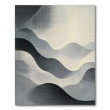 Abstract Halftone Mountain Waves Area Rug